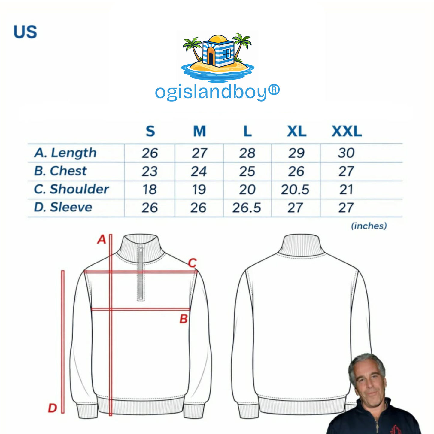 ogislandboy® Original Jeffrey Epstein Zipper (Limited Edition)